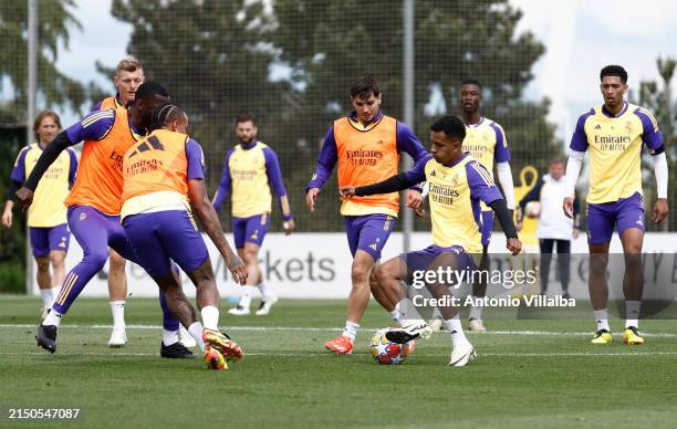 Real Madrid players training